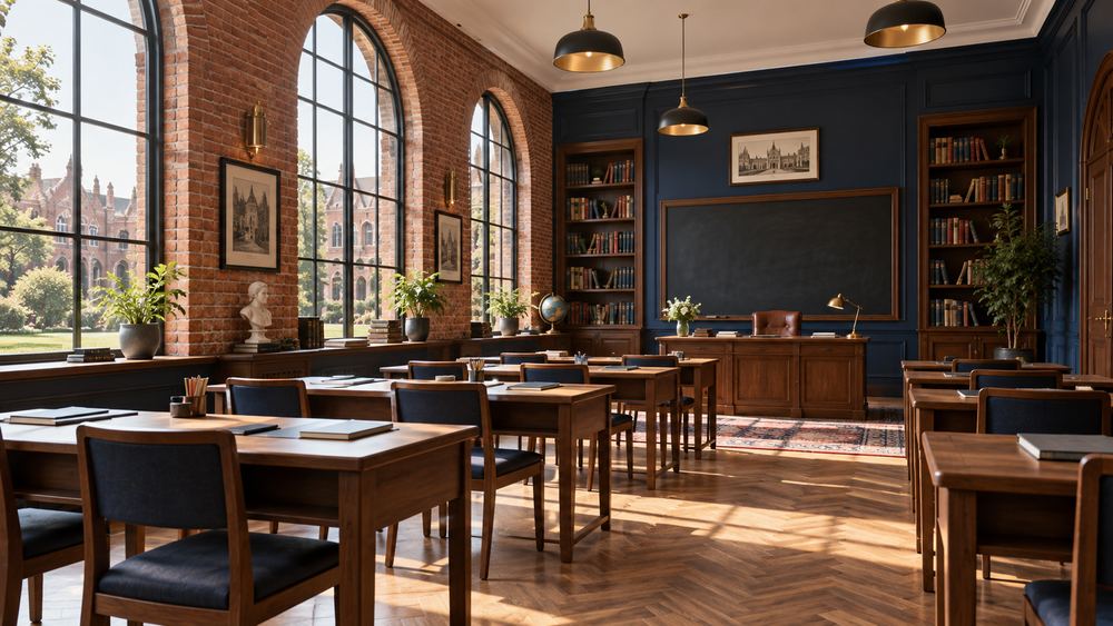 Modern British Academy school interior design look