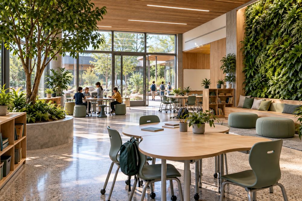 Nature & Biophilic School school interior design look